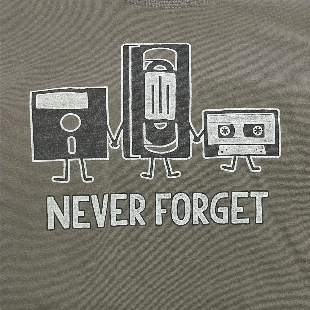 Never Forget Humor 2XL Shirt